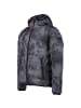 cmp Flockjacke CMp Jacket Fix Hood in Schwarz-gemustert