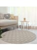 KADIMA DESIGN Teppich Kurzflor Karos Wohnzimmer in Beige