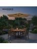 SONGMICS Sonnenschirm Sheld in Taupe - (H)241 x Ø270 cm