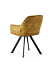 B&D Home 2er-Set: Drehstuhl DIETER in Gelb - (B)56 x (H)84 x (T)61 cm