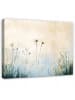 WALLARENA Leinwandbild Blumen Wilde in Beige