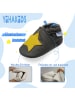 Yihakids Baby Krabbelschuhe aus Leder, weiche Lauflernschuhe mit rutschfester Sohle 