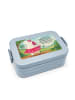 Mr. & Mrs. Panda Bento Box Einhorn Ballerina Design mit Spruch in Blau Pastell