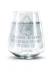 Mr. & Mrs. Panda Wasserglas Schweinchen Glühwein mit Spruch in Transparent