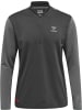Hummel Trainingsjacke "Pro Grid Half Zip Training Longsleeve" in Grau