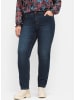 sheego Stretch-Jeans in dark blue denim