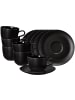 Seltmann Weiden 6er Set Kaffeetassen mit Untertassen Liberty Velvet Black 260 ml in schwarz