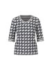 MARC CAIN Jersey-Shirt mit Print in Weiß