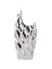 Beliani Dekovase HALUZA in Silber - (W) 17 x (H) 35 x (L) 10 cm