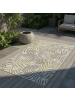 KADIMA DESIGN Teppich Outdoor Flachgewebe Palmenmotiv Polypropylen Terrasse