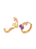 faina Women Earrings in Rose Gold Violet
