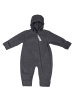 Hoppediz Overall Fleece-Overall mit Umschlagbündchen in anthrazit 