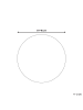 Beliani Kurzflor MAWAND in Beige/Gelb - (W) 140 x (L) 140 cm