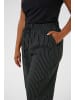 KAFFE curve Casual Hose KCeloana Loose fit in Black / Chalk Pinstripe