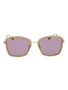Ana Hickmann Frauen Sonnenbrille Quadratisch Gold