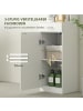 HOMCOM Badezimmerschrank-35L x 30,5B x 179H cm-Weiß