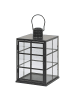 Beliani Laterne BINTAN in Schwarz - (W) 20 x (H) 33 x (L) 20 cm