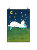 Mr. & Mrs. Panda Poster Einhorn Sternenhimmel Design ohne Spruch in Weiß