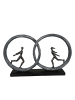 GILDE Skulptur So in Love bronzefarben, grau - (H) 29 cm