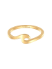 Elli Ring 925 Sterling Silber Wellen in Gold