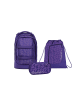 Satch Schulrucksack-Set PACK Bright Faces 3-teilig in Lila