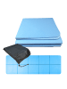 relaxdays Yogamatte in Blau - (B)61 x (H)0,6 x (T)183 cm