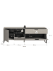 ebuy24 TV Tisch Noida Kaschmir 64 x 41 cm