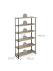relaxdays Standregal in Braun - (B)95 x (H)180 x (T)50 cm