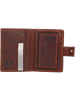 Greenburry Vintage Geldbörse RFID Schutz Leder 7 cm cognac