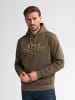 Petrol Industries Artwork Hoodie Yankton in Grün