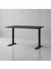 KADIMA DESIGN Schreibtisch verstellbar 68-91cm Höhe Ergonomisch C-Fuß Büro in Graphit