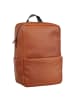 Leonhard Heyden Hamburg Rucksack Leder 40 cm Laptopfach in cognac
