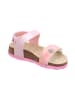 superfit Tieffußbett Sandale FUSSBETTPANTOFFEL in Rosa/Mehrfarbig