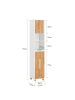 SoBuy Badezimmerschrank in Weiß - (W) 31 x (H) 170 x (L) 32 cm