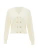 NAEMI Damen Strickjacke in Wollweiss
