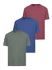 Man's World T-Shirt in grün-blau-dk-rot