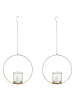 Butlers Hängedeko Ring LUNA 2er-Set in Gold