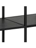 ebuy24 Regal Strington Schwarz 120 x 35 cm