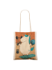 Mr. & Mrs. Panda Tote Bag Einhorn Fitness Design ohne Spruch in Weiß