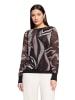 Betty Barclay Langarm-Shirt mit Plissee in Taupe/Black