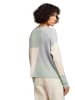 Tom Tailor Pullover in green beige grey color block