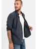 Camel Active Langarmhemd mit Minimal-Print in Dunkelblau-Rot