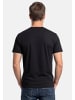 Lerros T-Shirt Basic in Schwarz / weiß