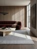 KADIMA DESIGN Wollteppich Kurzflor MOLE Handgewebt Naturfaser Wohnzimmer in Grau