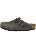 Birkenstock Clogs Boston SFB geöltes Nubukleder Weichbettung normal in grau