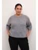 KAFFE curve Strickpullover KCtenna in Grey Melange