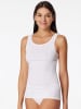 Schiesser Tanktop Pure Rib in Weiß