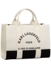 Karl Lagerfeld Handtasche K/RSG Square MD Col. Block in White/Black