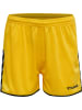 Hummel Hummel Poly Kurze Hose Hmlauthentic Multisport Damen Leichte Design Schnelltrocknend in SPORTS YELLOW/BLACK