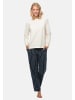 Schiesser Schlafanzug Cotton in Blau gestreift / Creme